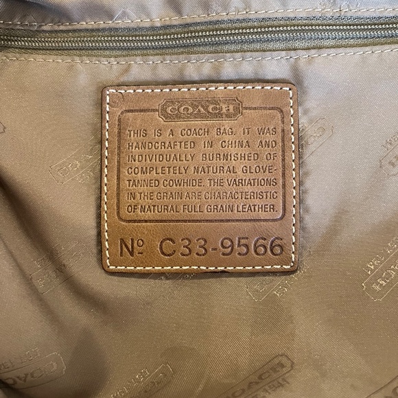 Coach C33-9566 Brown Leather Hobo Hand-Painted Upcycled Retro Floral Bag Art - Picture 8 of 13